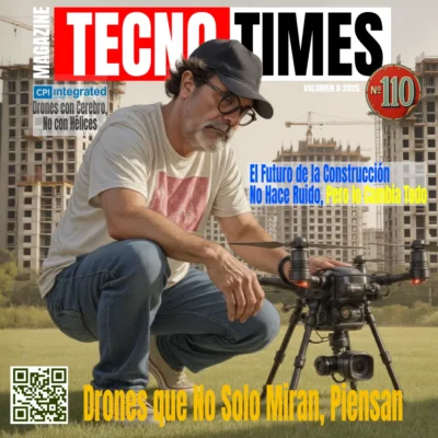 Portada revista TecnoTimes Nº110 – Drones que piensan y revolución en la construcción