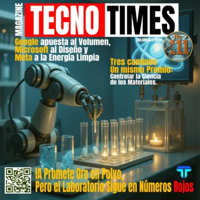 Portada revista TecnoTimes Nº111 – IA y Materiales